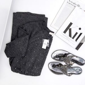 LOFT Embellished Sweater Dress